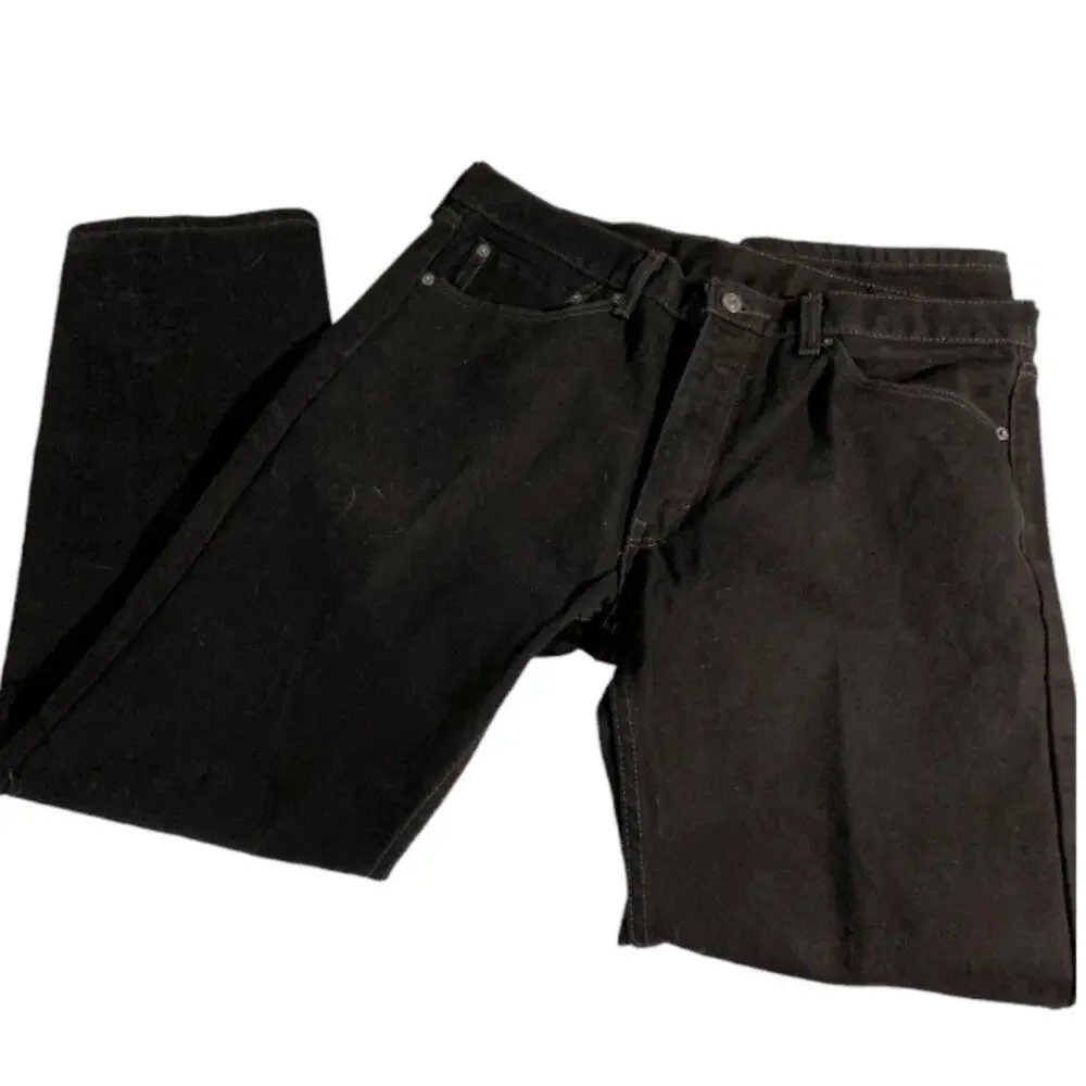 Levi’s 505 Mens Black Size 36 x 32 - Picture 2 of 5